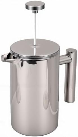 Dpofirs French Press Coffee Maker, 304 Stainless Steel Double Wall Insulated Tea Infuser Coffee Pot with 600ML Capacity, for Home Office Use - 4