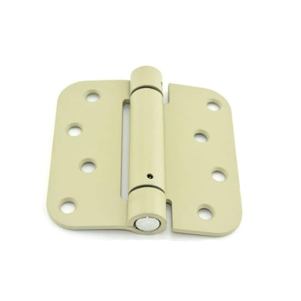 Hager 17524P 4" x 4" 5/8" Radius Corner Steel Full Mortise Residential Spring Hinge Prime Coat Finish #1