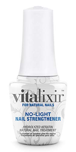 Gelish MINI Vitalixir No-Light Nail Strengthener, 0.3 oz. Gelish MINI Vitalixir No-Light Nail Strengthener, 0.3 oz.