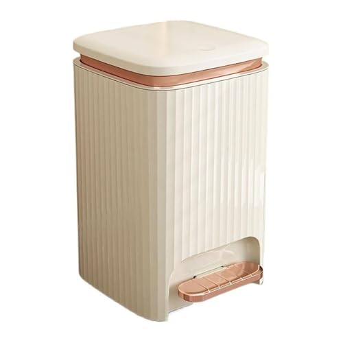 Caneca de basura cuadrada 12 litros con tapa y pedal