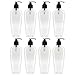 8-Ounce Clear Oval-Shaped Plastic Lotion Bottles w/Black Pump Dispensers (8-Pack); Empty Containers for Lotion, Liquid Soap, Baby Care, Hand Sanitizer & More
