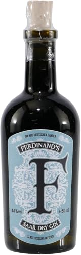 Ferdinand's | Saar Dry Gin | Miniatur | 50 ml | 44% Vol. | Über 30 fein abgestimmte Botanicals...