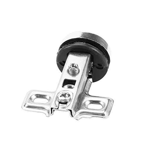 Glass Door Hinges, 2 Pcs Cabinet Door Hinges Solf Close Hinge Invisible Furniture Hinges Match with 26mm Cup Screws(2Pcs Straight Arm) - Image 3