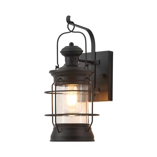 YLONG-ZS Black Farmhouse Wall Sconce, Rustic...