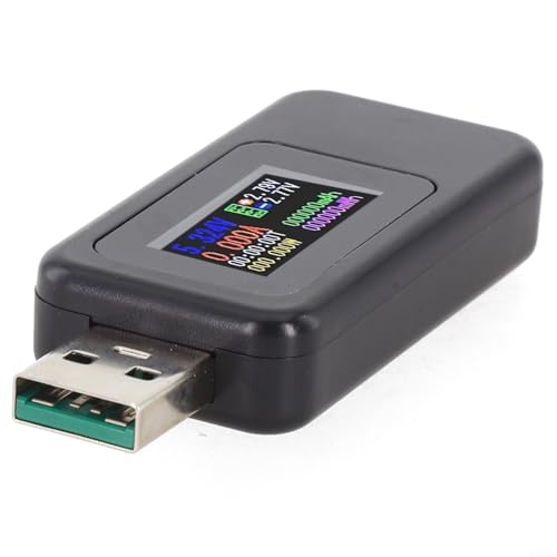 Probador USB 4-30V 0-6.5A con pantalla IPS a color para detección de corriente de voltaje, amperímetro digital y medidor de potencia para dispositivos 3C