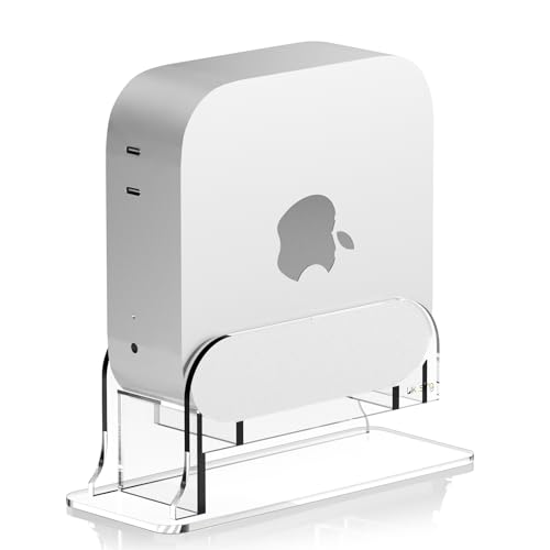 Ya en manzanajugosa.com: Likesing Acrílico Soporte para Mac Mini M4 Soporte de Mesa Compatible con Mac Mini M4/M4 Pro 2024 Accesorios Instantáneo con Ventilación y Disipación de Calor Accesorio