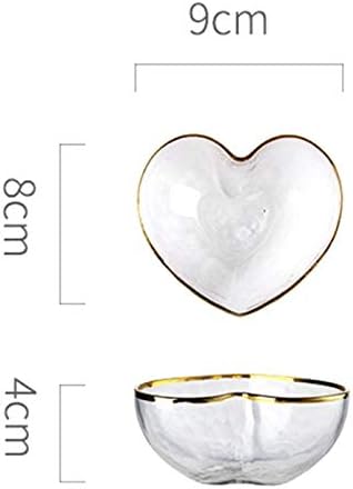 Plates Dish Sauce Salt Crystal Transparent Glass Fruit Bowl for Vinegar Fitness Snacks Cake Stand Solid Soybean