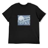 Blue Moon BelgianBelgian-Style Wheat Ale Beer Drinker Casual Round Neck T Shirt Black XXL