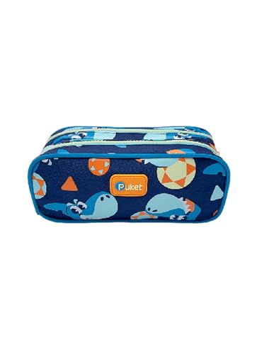 PUKET - Estojo Puket Duplo Tubarão Futevôlei Azul Marinho
