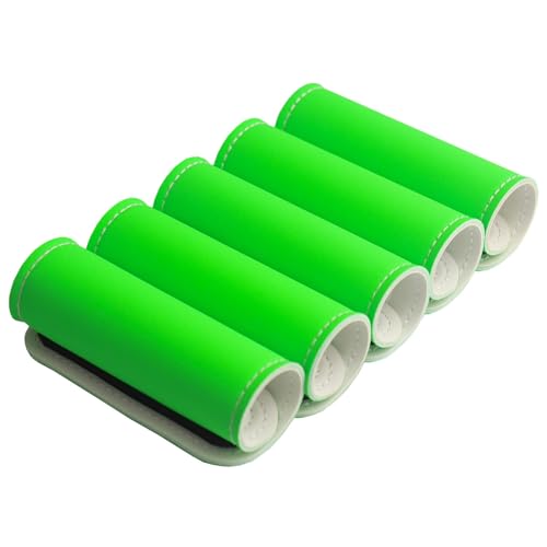 Luggage Handle Wrap-5 Pack Luggage Handle Wraps for Suitcase/Carry on/Bag/Car Neon Luggage Identfiers Travel Accessories for Luggage (Neon Green)