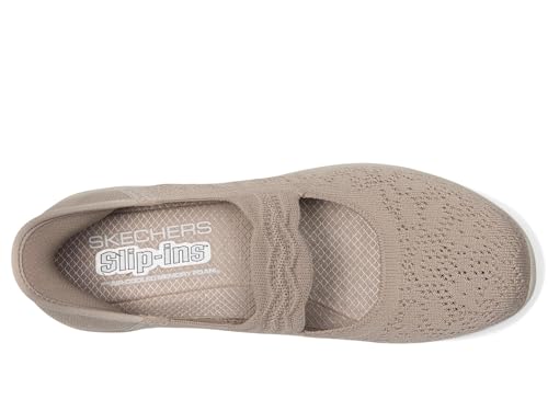 Skechers Modern Comfort Women's Women's Arya-Oh, So Sweet Hands Free Slip-Ins Mary Jane Flat, Taupe, 5.52