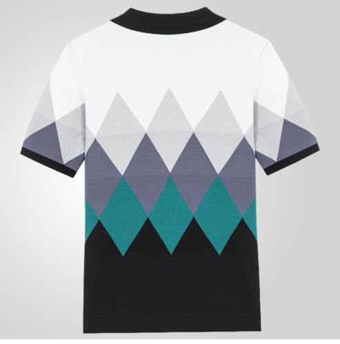Polo en tricot vintage pour homme à manches courtes pour les vacances