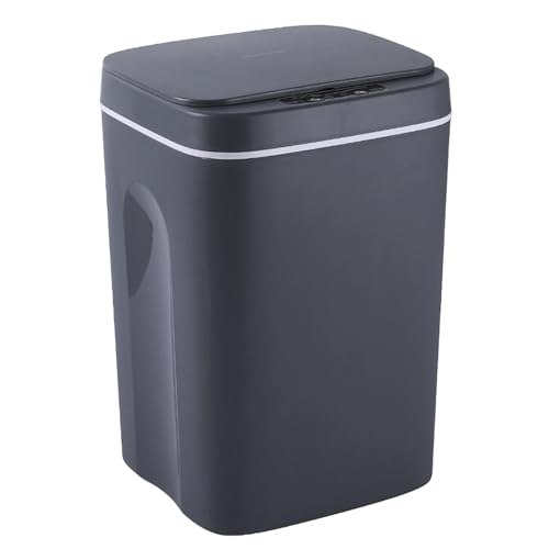 Poubelle automatique de cuisine 16L avec couvercle infrarouge et bac à litière ou déchets de bureau