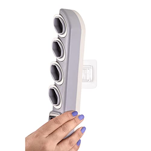 Mini Fixador com Adesivo, Cor Transparente, Linha Aplik, Ordene.