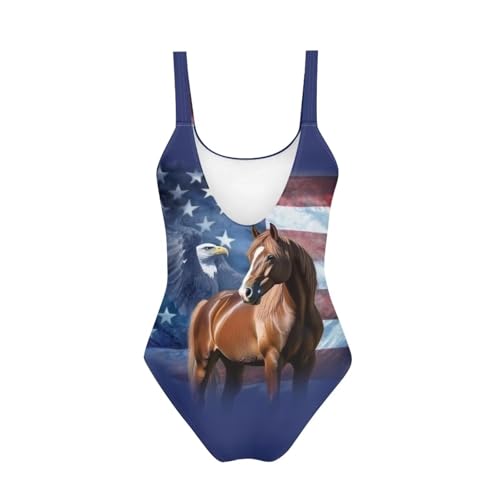 Image of Uourmeti Girls' One-Piece Swimwear Halter Bathing Suit Big Kids Summer Beach Swim Suits Swimming Wear