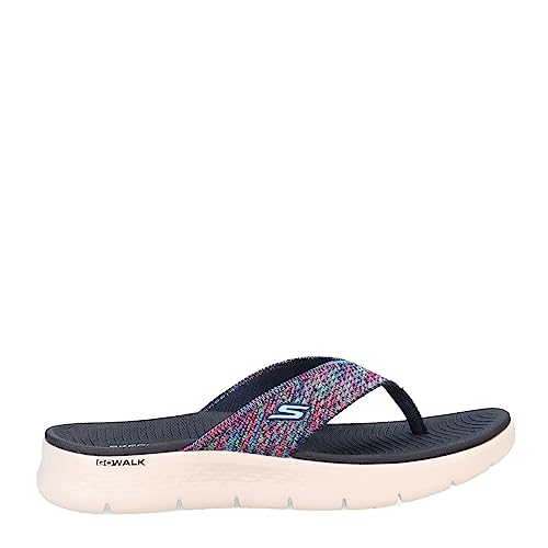 Skechers Performance Women's GO WALK FLEX SANDAL - INVOKE,Navy Multi, 9