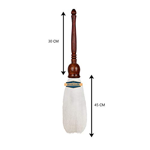 BISMAADH Big Handmade Wooden Chaur/Chavar/Chawar Sahib for Mandir & Gurudwara Sahib for Pooja 2