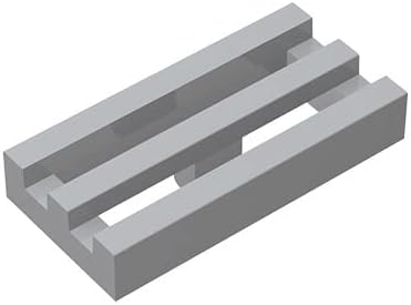 Vista 2 de Classic Bricks Tile Special Rejilla de 1 x 2 con ranura inferior, 100 piezas compatibles con Lego Parts 2412, Creative Play Set - 100% compatible