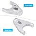 Distributor Clamp,Chrome Billet Aluminum Distributor Clamp Hold Down for Chev SBC BBC SB BB HEI Electronic