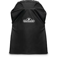 Napoleon Grill Cover for TravelQ PRO285 on Stand PRO285-STAND - Black, Water Resistant, UV Protected, Air Vents, Hanging Loops, Adjustable Buckled Straps