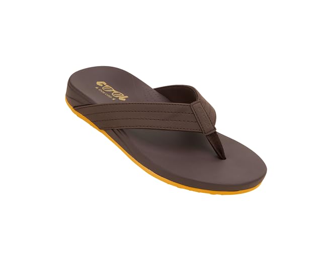 COOL shoe corp. Skip, Chanclas Hombre, marrón, 43 EU