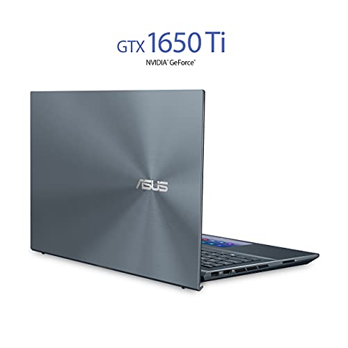 ASUS-ZenBook-15-Ultra-Slim-Laptop-15FHD-Touch-Display-Intel-Core-i7-10750H-GeForce-GTX-1650-Ti-16GB-RAM-1TB-SSD-Innovative-ScreenPad-20-Thunderbolt-3-Windows-10-Pro-Pine-Grey-UX535LI-XH77T