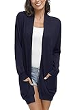 cardigan damen lang blau Anlass: Freizeit, Schule, Arbeit, Alltag, Einkaufen, Party; Kann mit Leggings, Jeans, High Heels, Stiefeln usw. getragen werden.