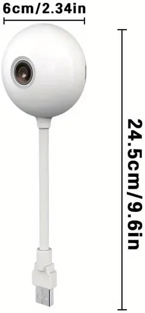 Miniatura 7 de Paquete de 2 cámaras pequeñas Luna para interiores para seguridad del hogar, WiFi de 2.4 GHz, visión nocturna a color, detección de movimiento