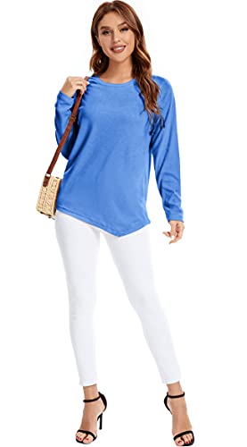 Xpenyo Women Loose Sweatshirt Crew Neck Long Sleeve Tops Basic Jumper Tunic Blouse Shirts Plus Size Tops for Winter Ocean Blue L steampunk buy now online Xpenyo Women Loose Sweatshirt Crew Neck Long Sleeve Tops Basic Jumper Tunic Blouse Shirts Plus Size Tops for Winter Ocean Blue L steampunk buy now online