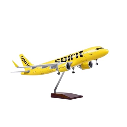 Avión de juguete a escala 1/80 de la aerolínea Spirit Airlines A320 Neo ideal para exhibición