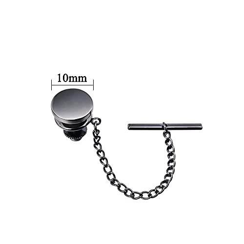 HAWSON Mini Tie Pin for Men, Tie Tack with Chain for Men's Necktie, Tie Tack Gift Set for Wedding, Party, Meeting4