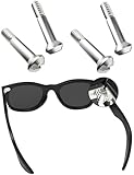 2 Pairs BlazerBuck Replacement Screws for RayBan Wayfarer RB2140/RB4340 Sunglasses