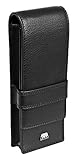 [page_title]-Brown Bear Echtleder Schreibgeräte-Etui Leder Schwarz für 3 Stifte Echt-Leder hochwertig Stifte-Halter Stifte-Etui Stifte-Tasche BB Classic 8023-3