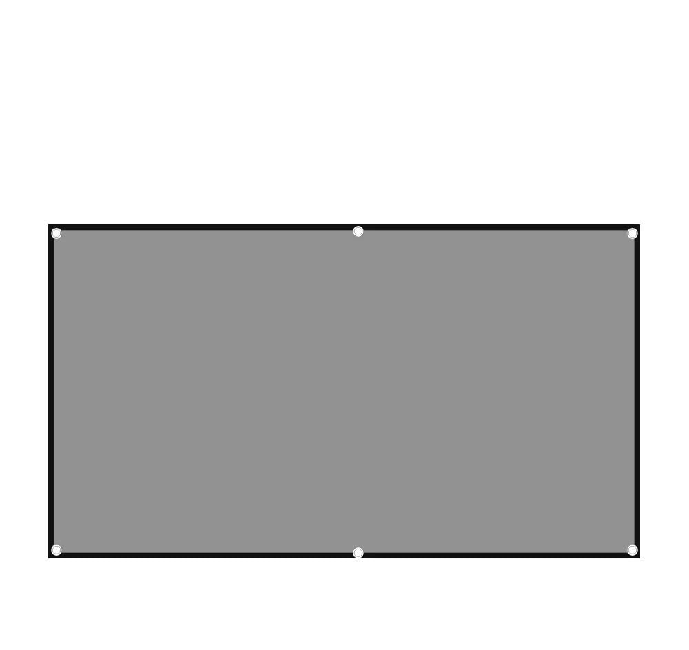 Pantalla de proyector exterior e interior gris 16:9 para noches de cine en familia 8