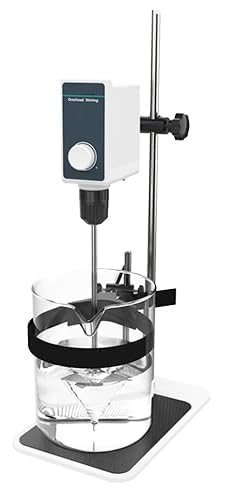 20L Overhead Stirrer Lab Overhead Stirrer with Max Smount of Stirring(H2O) 20L RPM 50-1200rpm Max Torque 30N.cm Max Viscosity 16000mPas 60W Power Brushless Motor