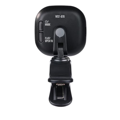 Tiardey Guitar Tuner Clip-on and Rechargeable Digital Tuner with LED Color Display for Guitar Bass, Violin, Ukulele - Black - Image 2