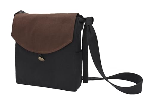 FURPHI Medieval Shoulder Bag Renaissance Canvas Satchel Bag Pilgrim Pouch for Men Women