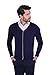 Produktbild 1stAmerican Herren Strickjacke Mit Langen Ärmeln Und Knöpfen Dunkelblau Farbe Aus Seide und Kaschmir - Winter Pullover Größe L