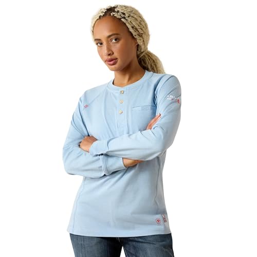 ARIAT Womens FR Air Henley Long Sleeve Top