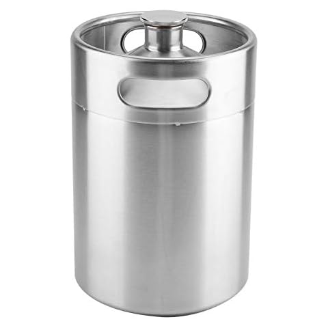 Barril de Cerveza de Acero Inoxidable de 5 Litros con Tapa en Espiral Cover