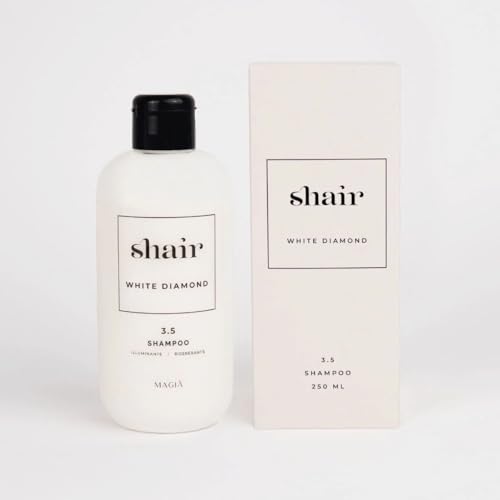 Shair White Diamond Shampoo: Physiologisch, erweichend, aufhellend und reinigend für behandeltes Haar, 250 ml