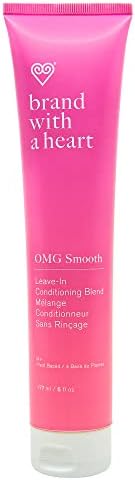 OMG Smooth Leave in Conditioner for Dry Damaged Hair - Controls Frizz and Smooths Hair with Maqui Berry and Vitamin C, Heat Protectant for Strong & Healthy Hair, Silicon and Sulfate Free, Vegan, 6 ounces