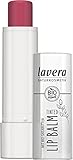 lavera Tinted Lip Balm - Pink Smoothie 02 - Lippenbalsam - glutenfrei - ohne Silikone - ohne Mineralöl - ohne Mikroplastik - Hochwertige Bio-Inhaltsstoffe - Vitamin E - Bio-Sheabutter - 4,5g