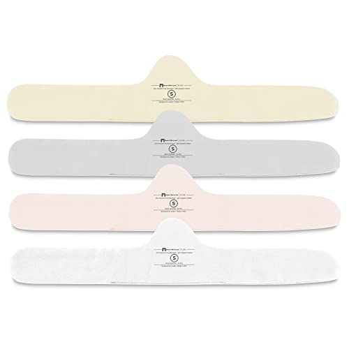 More of Me to Love Organic Cotton and Bamboo Bra Liner 4-Pack (Pearl White, Blush Pink, Stone Gray, Fawn Beige)