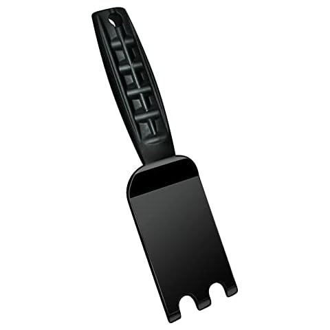 XYK Grill Spatula Scraper for George Foreman Indoor Grills and Other Indoor Grills with Grooves, Heat Resistant Cleaner Tool, Comfortable Grip Cover