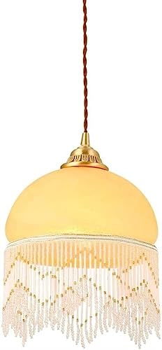 Candelabro de borla de vidrio con base de latón para iluminación E27 francesa