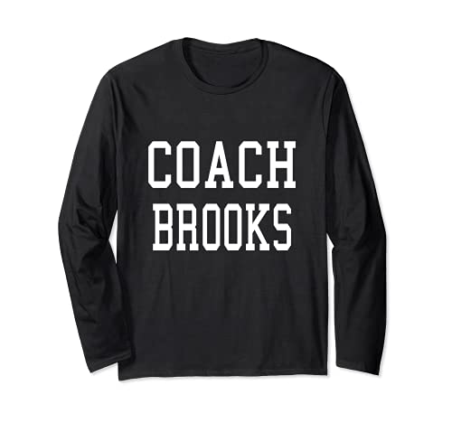 T-shirt de baseball personnalisé Coach BROOKS sport manches longues maillot football soccer