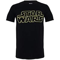 Star Wars Camiseta con Logotipo básico Hombre, Negra, Talla XL,