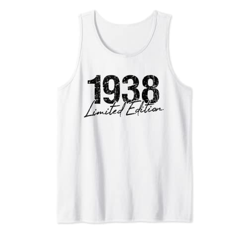 Cumpleaños 1938 Edición limitada Regalo Usado Grunge Vintage Camiseta sin Mangas
