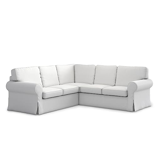 TLYESD Ektorp Sectional Sofa Cover Replacement IKEA Ektorp Sectional Cover, Ektorp 2+2 Sofa Cover,Ektorp Couch Corner Sofa Cover Only(Cool White)
